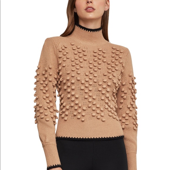 BCBGMaxAzria Sweaters - BCBGMAXAZRIA popcorn stitch mock neck sweater